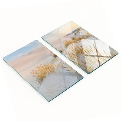 Stijlvolle en duurzame glazen borden met print van de Oostzee, 2x30x52 cm