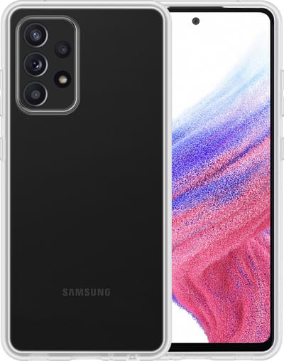 Hoesje - Geschikt voor Samsung Galaxy A53 - Sterk & Shockproof - Siliconen Case - Hoes Cover - Telefoonhoes - Transparant