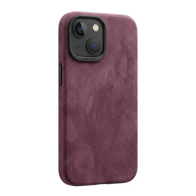 Rood mat telefoon hoesje dames heren mat backcover case met zwarte camera rand minimalistisch design geschikt voor iPhone 13 mini met verhoogde camerabescherming en strakke afwerking