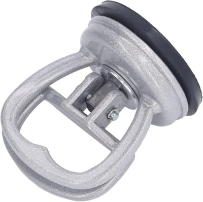Glazen Zuignap - Tilhulp - Voorwerpen Verplaatsen - Aluminium Constructie - 8x8x7 cm - Zilver Zwart