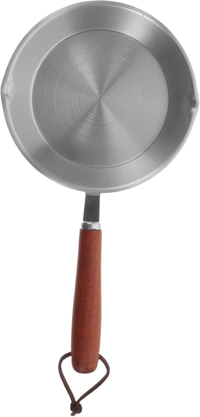 Mini Koekenpan - Koekjespan Ontbijt - Snelle Maaltijden - Non-stick Coating - 24 cm - Zilver