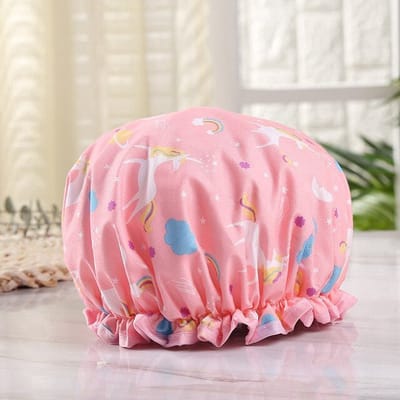 Finnacle - Eenhoorn Douche Cap - Unicorn Roze Kleurrijk en Dubbel Laag voor een Waterdichte Ervaring voor Volwassenen!