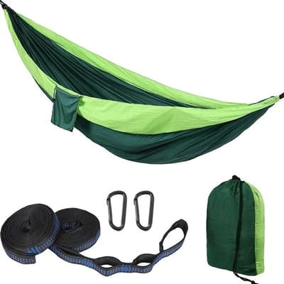 Draagbare Hangmat - Outdoor Swing - Ontspannen in Natuur - Lichtgewicht Parachute Stof - 270x140 cm - Type-06