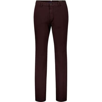 Gardeur Broek Tybalt Finest Cotton Tencel Blend Compact Tricotine Weave Bordeaux / male