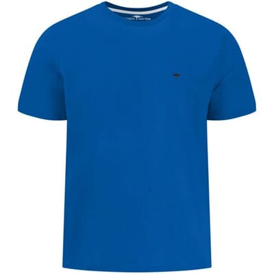 Fynch-Hatton T-Shirt Single Jersey Crew Neck Strong Blue / male