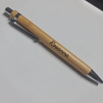 Gepersonaliseerde Bamboe Vulpen met Gravure en Fluweel Etui - Uniek Cadeau