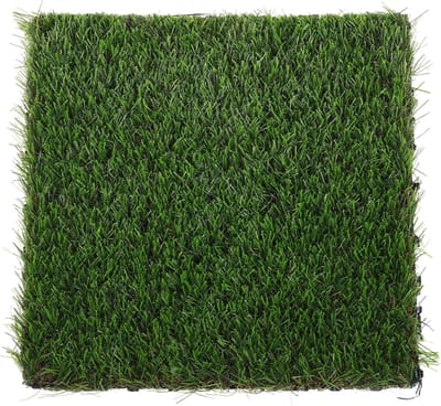 Kunstgras Vloertegels - In Elkaar Grijpende Tegels - Patio Balkon Tuin - Realistisch Groen Uiterlijk - 30x30x4 cm - Groen