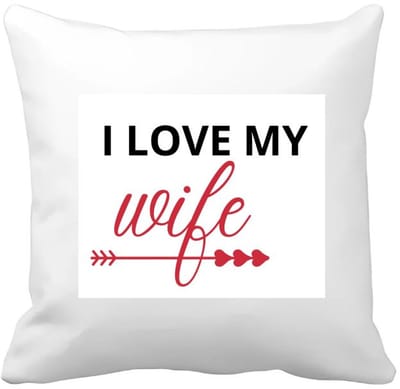 Akyol - i love my wife Kussen hoes - Liefde - je vrouw - valentijnsdag - verjaardagscadeau - cadeau voor vriendin - 40 bij 40 cm