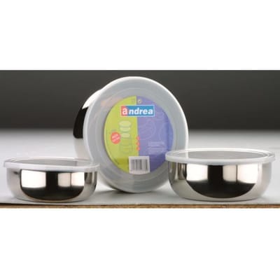 Voedseldoos - IBILI - 712000 - RVS - Kunststof deksel - Set van 3 (14+16+18 cm)