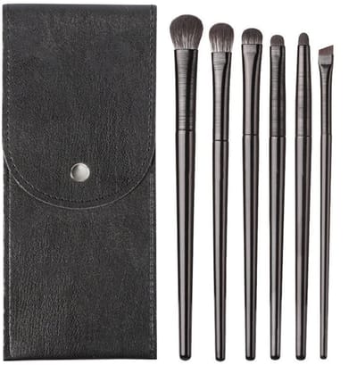 Dailygoods- Oogmake-upkwasten Set - Professionele Kwasten - Zachte Paardenhaarvezel - Hygiënische Houder - Voor Oogschaduw en Contouren - Effectief en Praktisch - Make-upkwasten