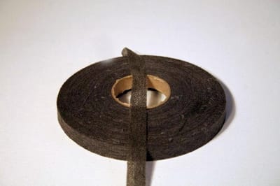 opstrijkbaar plakvlies vormband - 30 mm x 5 m - zwart vlieseline band ter versteviging van naden - naadband 3 cm
