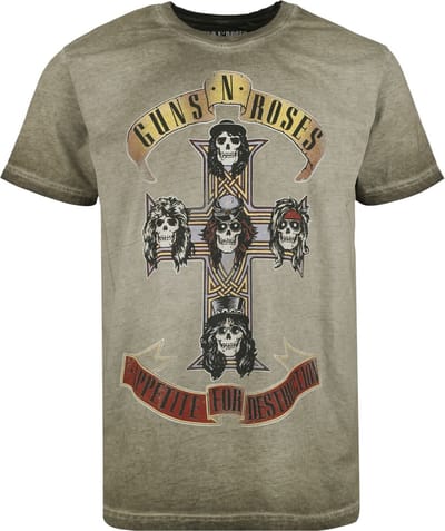 Guns N' Roses Appetite Cross Heren T-shirt - groen - XL
