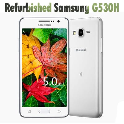 Gerenoveerde Samsung Originele Samsung Galaxy Grand Prime G530H 4G 8MP 1GB RAM 8GB ROM Mobiele Telefoon Met Enkele SIM/Dubbele SIM G530H simple set zwart