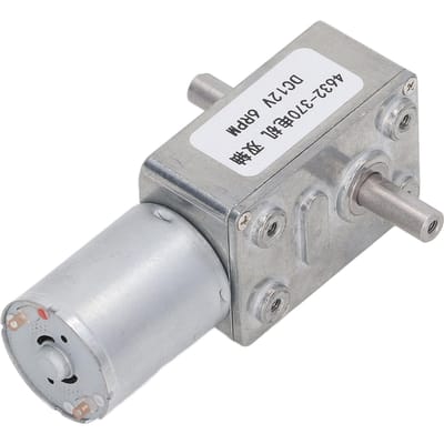Turbo Wormtandwielmotor 2 Assen Hoge Koppel Micro Tandwielkast DC12V Elektrisch Gereedschap 10 RPM