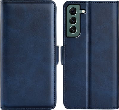 MobyDefend Hoesje - Geschikt voor Samsung Galaxy S23 Plus (S23+) - Luxe Wallet Book Case (Sluiting Zijkant) - Blauw