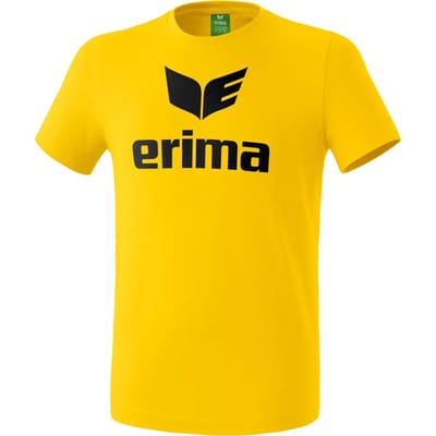 Erima Promo T-Shirt Heren - Zwart / Geel | Maat: M