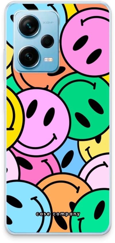 Case Company® - Hoesje geschikt voor Xiaomi Redmi Note 12 Pro Plus hoesje - Smiley N°1 - Soft Cover Telefoonhoesje - Bescherming aan alle Kanten en Schermrand