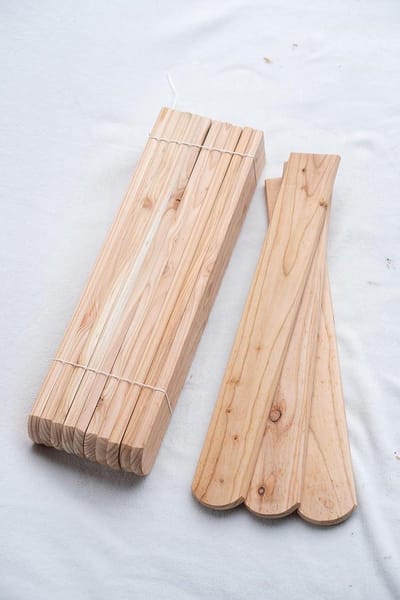 Heklatten Siberisch lariks - Hout planken - Omheining maken - Duurzaam materiaal - 20 stuks 120cm - Lichtbruin