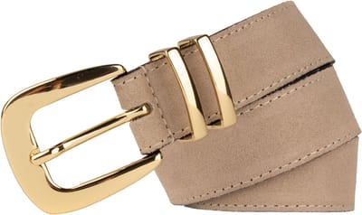Legend Dames - Leren riem - Beige - 80cm