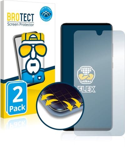 BROTECT - Screenprotector voor Huawei Mate 20 - Folie Beschermfolie transparant volledig dekking - 2 Stuks