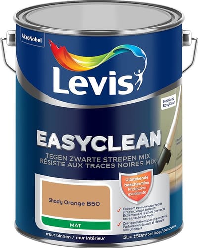 Levis - Easyclean Tegen Zwarte Strepen Mix - Shady Orange B50 - Mengverf - 5 L