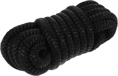 Aanleglijn Voor Boten - Marine Bumperlijn - Veilig Aanmeren - Weerbestendig Materiaal - 18 cm Lengte - Zwart