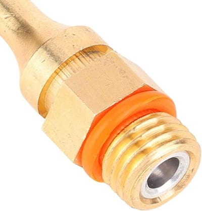 Lijmpistool Mondstuk - Koperen Tip - Lijmen Nauwe Ruimtes - Soepele Lijmstroom - 50 mm - Zwart