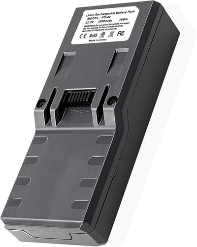 Stofzuiger Accu - Reservebatterij Vervangend - Schoonmaken Huis - Hoge Capaciteit - 3500 mAh - Grijs