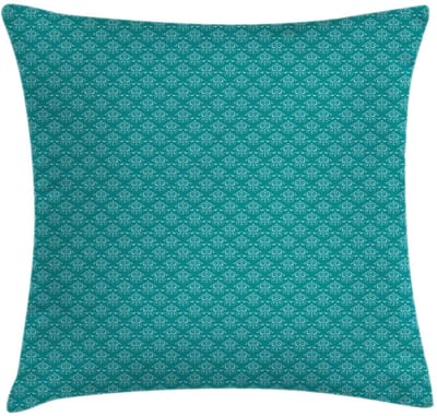 ABAKUHAUS Kussenhoes – Victoriaans Bloemen – 45x45 cm – Teal & Blassblauw