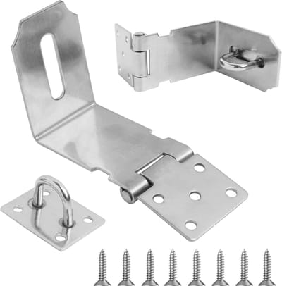 NTHProducts - Deurslot - Veiligheidsslot - Robuuste constructie - Zilver - Vergrendelingsmechanisme - Geschikt voor deuren en kasten - 135 x 39mm