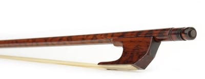 ELS BBV-50 baroque strijkstok viool, snakewood, snakewood frog and button