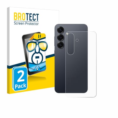 BROTECT - Screenprotector voor Samsung Galaxy S25 (Achterkant) - Folie Beschermfolie transparant 2 Stuks