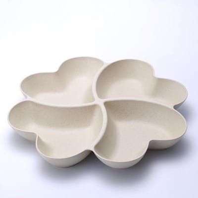 Hartvormige fruitschaal Creatieve borden Opbergdoos Gedroogd fruit Snackborden Verdeeld snoep Dessertbord Container 10.5 inches