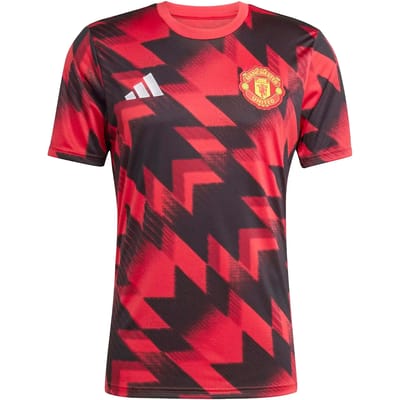 T-shirt Korte Mouw adidas T-Shirt Manchester United 25/26 Pré-Match Slim rouge