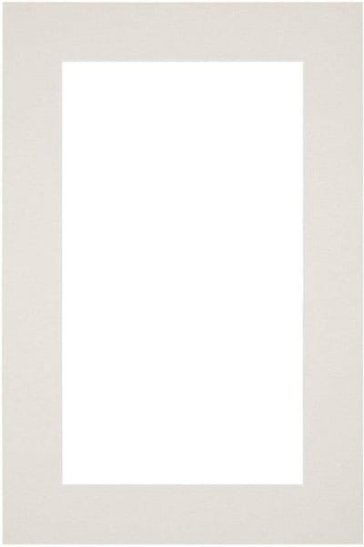 Passe-Partout Fotomaat 50x80 cm - Lijstmaat 60x90 cm - Lichtgrijs - Museumkarton - Fotolijst niet inbegrepen