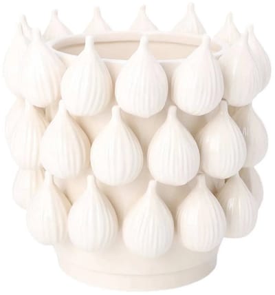 House of Nature Vaas Sabanilla vijg wit 22cm