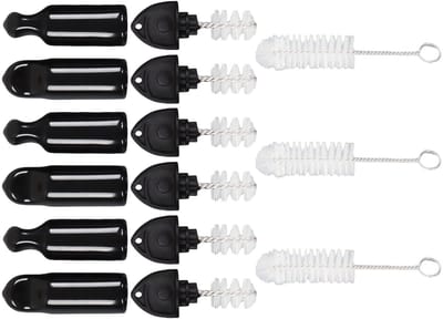 Dailygoods - Kraan Lange Borstels - Bierbrouwen - Hygiëneborstel - 13 x 7 x 4 cm - Biertap Accessoires - Geschikt voor Vaatjes - Zwart