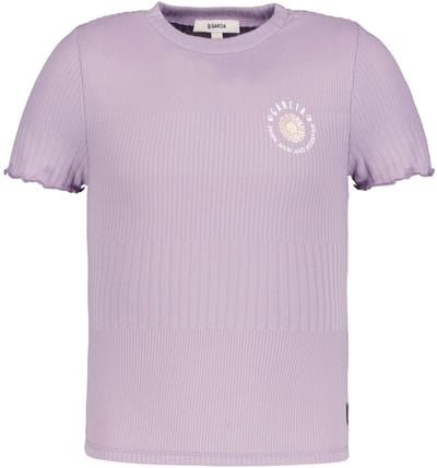 GARCIA Meisjes T-shirt Paars - Maat 128/134