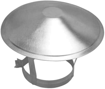 Schoorsteenafdekking - Regenkap - Schoorsteen Beschermen - Versterkt Design - 220 mm - Zilverkleurig