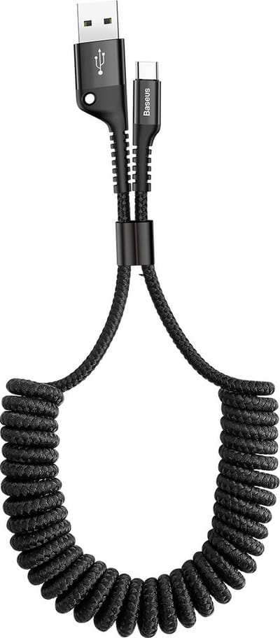 Baseus - Fish - Eye-kabel USB-A/USB-C 2A 1m - zwart