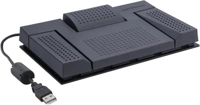 Audio Transscriptie Kit - Dictaten Verwerken - Efficiënt Werken - Handsfree Bediening - 1 Set - Zwart