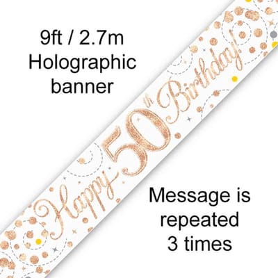 Oaktree - Banner 50 jaar Rose Gold