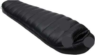 Dons Slaapzak - Winter Slaapzak - Outdoor Reizen - Ultra Licht Gewicht - 210 cm - Zwart