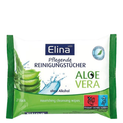 Elina Med Aloe Vera Voedende Reinigingsdoekjes – 20 Stuks