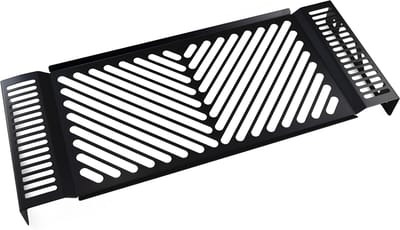 Radiatorafdekking - Beschermrooster - Motoronderdelen Beschermen - Zwart gepoedercoat staal - Suzuki GSF 1250 - Zwart