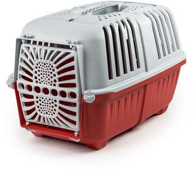 lionto dierentransportbox, robuust & met draaggreep, 48x31,5x33 cm rood