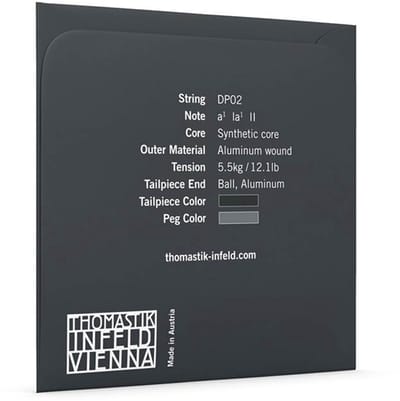 Thomastik Infeld THDP-02 violin string A-2 4/4 medium, synthetic core, aluminum wound