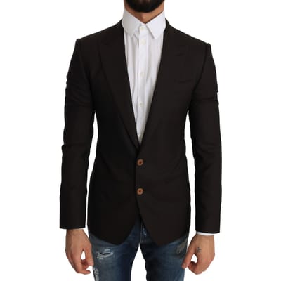 Dolce & Gabbana Heren Bruin Wollen SICILIA Jasje Jasje Blazer