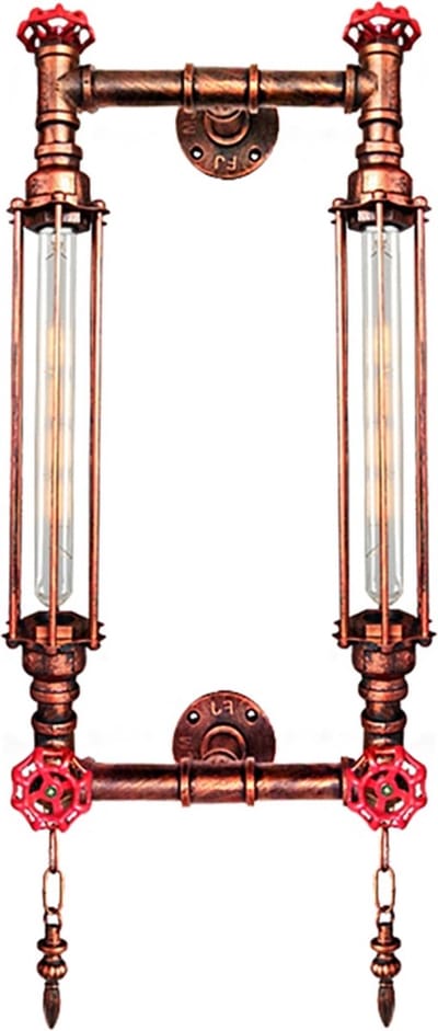 OHNO - Woonaccessoires - Luna Wandlamp - Koper, Rood - Tijdloos - Modern - Industrieël