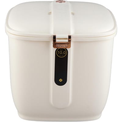 Rijstopbergcontainer Grote Capaciteit Luchtdicht Afgesloten Keuken Graandispenser Opbergemmer Groen Cream White 10kg white